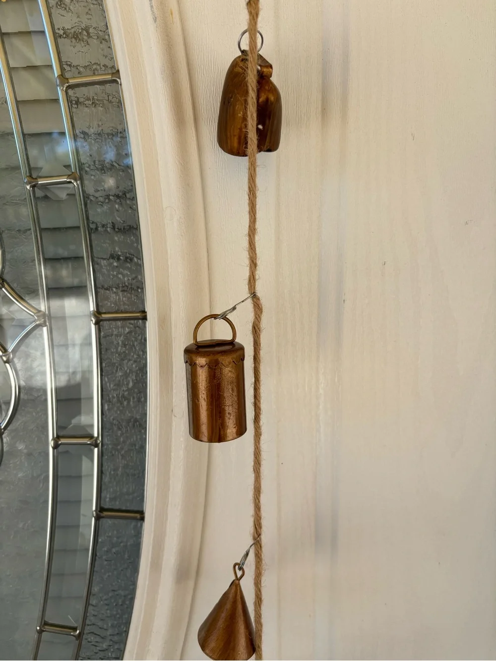 2 Ashland Bell Garland Decorative Hanging Bells Wall Accent in Metallic Brown